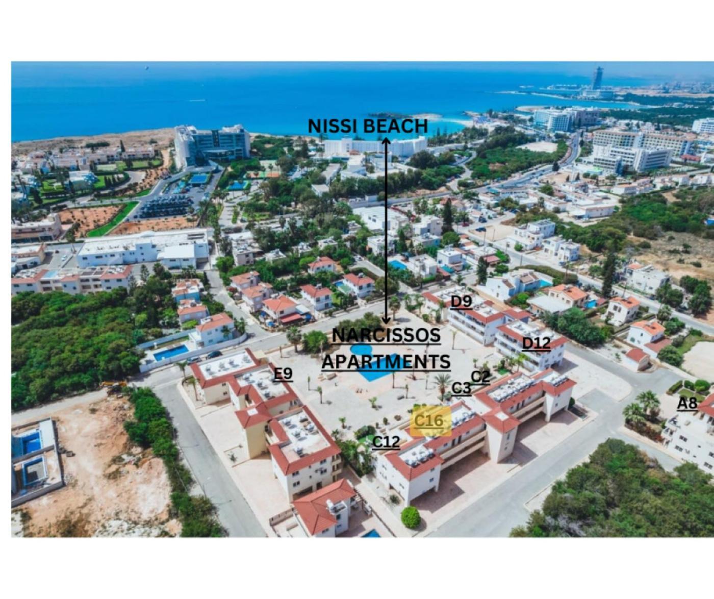 Narcissos Nissi Beach Apartment C16 Ayia Napa Exteriör bild